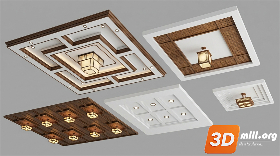 Ceiling Decoration Skp Files
